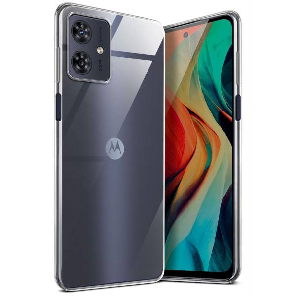 moex Aero Case für Motorola Moto G54 5G – Durchsichtige Hülle aus Silikon, Ultra Slim Handyhülle