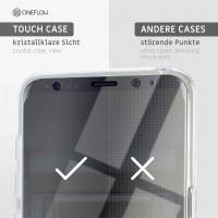 ONEFLOW Touch Case für Samsung Galaxy S9 – 360 Grad Full Body Schutz, komplett beidseitige Hülle