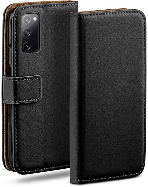 moex Book Case für Samsung Galaxy S20 FE – Klapphülle aus PU Leder mit Kartenfach, Komplett Schutz