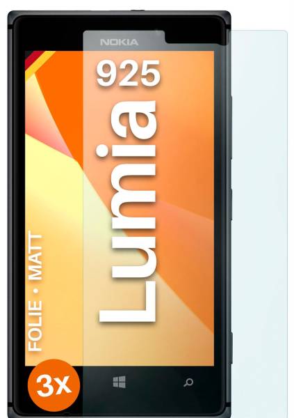 moex FlexProtect Matt für Nokia Lumia 925 – Anti Reflex Schutzfolie für besten Displayschutz, Matt
