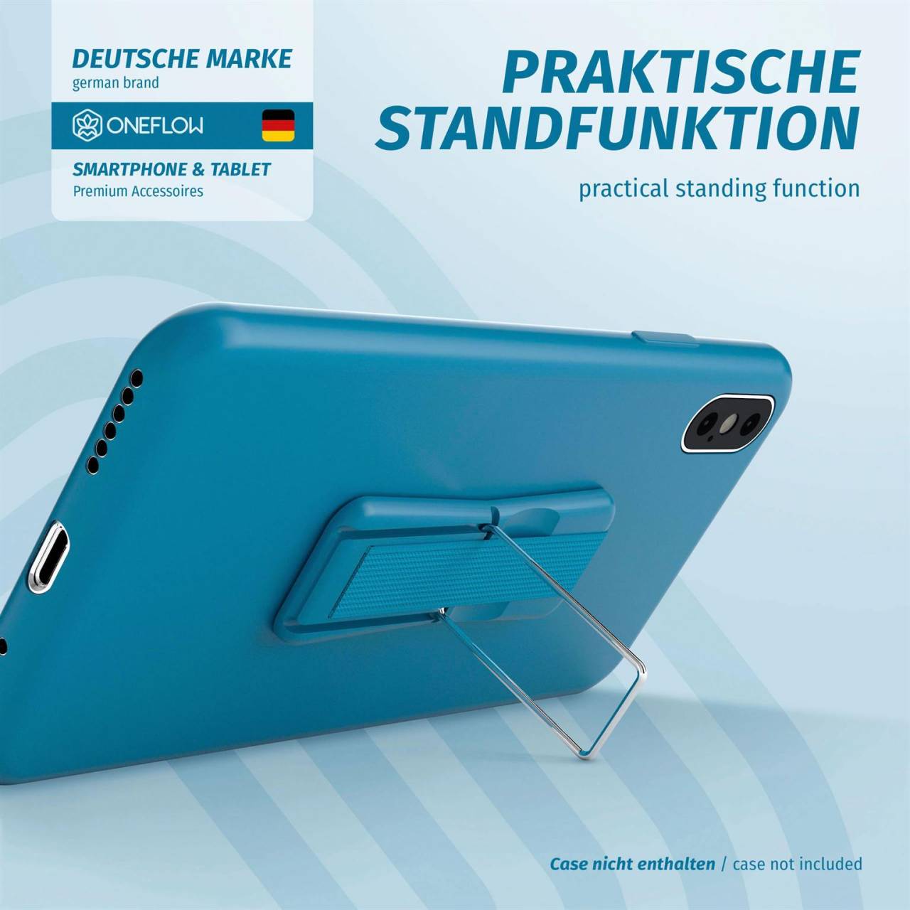 ONEFLOW Handy-Griff mit Fingerhalter und integriertem Ständer – ClipGrip