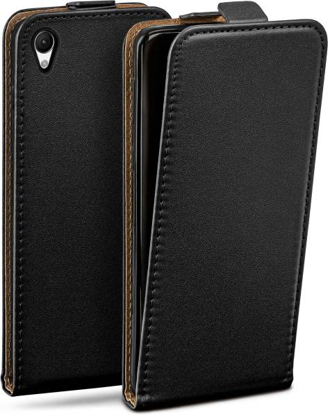 moex Flip Case für Sony Xperia Z5 – PU Lederhülle mit 360 Grad Schutz, klappbar