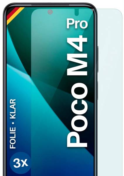 moex FlexProtect Klar für Xiaomi Poco M4 Pro – Schutzfolie für unsichtbaren Displayschutz, Ultra klar