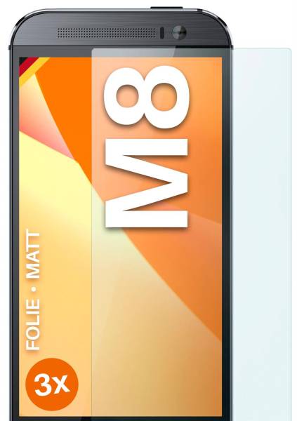 moex FlexProtect Matt für HTC One M8 – Anti Reflex Schutzfolie für besten Displayschutz, Matt