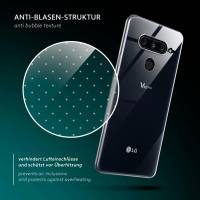 moex Aero Case für LG V40 ThinQ – Durchsichtige Hülle aus Silikon, Ultra Slim Handyhülle