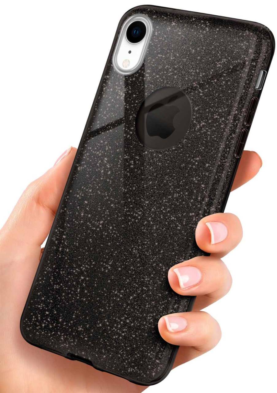 ONEFLOW Glitter Case für Apple iPhone XR – Glitzer Hülle aus TPU, designer Handyhülle