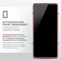 moex ShockProtect Klar für Samsung Galaxy A71 – Panzerglas für kratzfesten Displayschutz, Ultra klar