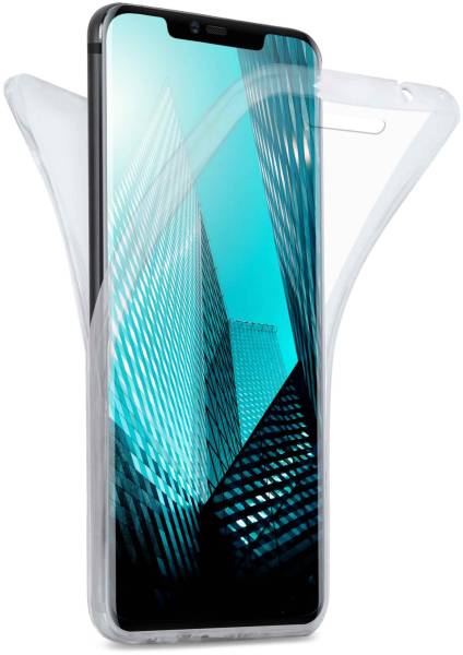 moex Double Case für Huawei Mate 20 Pro – 360 Grad Hülle aus Silikon, Rundumschutz beidseitig
