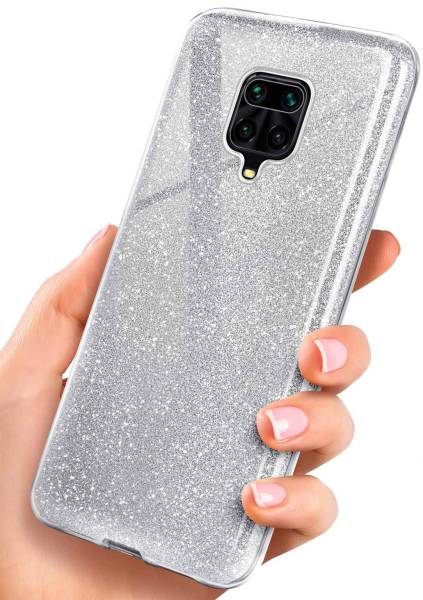 ONEFLOW Glitter Case für Xiaomi Redmi Note 9 Pro – Glitzer Hülle aus TPU, designer Handyhülle