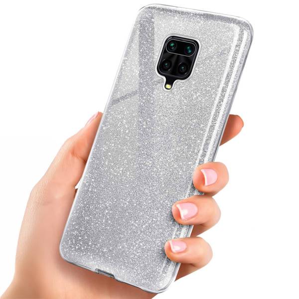 ONEFLOW Glitter Case Redmi Note 9 Pro mit Glitzer Look
