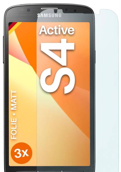 moex FlexProtect Matt für Samsung Galaxy S4 active – Anti Reflex Schutzfolie für besten Displayschutz, Matt
