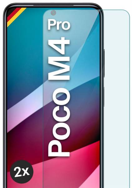 moex ShockProtect Klar für Xiaomi Poco M4 Pro – Panzerglas für kratzfesten Displayschutz, Ultra klar