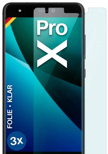 moex FlexProtect Klar für BQ Aquaris X Pro – Schutzfolie für unsichtbaren Displayschutz, Ultra klar