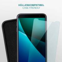 moex FlexProtect Klar für Samsung Galaxy J6 Plus – Schutzfolie für unsichtbaren Displayschutz, Ultra klar