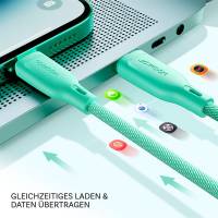 Joyroom Ladekabel – USB-A auf Lightning für iPhone 5 - 14 und iPad Modelle, Multi-Color Serie, 100W, Länge 1 m