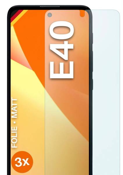 moex FlexProtect Matt für Motorola Moto E40 – Anti Reflex Schutzfolie für besten Displayschutz, Matt