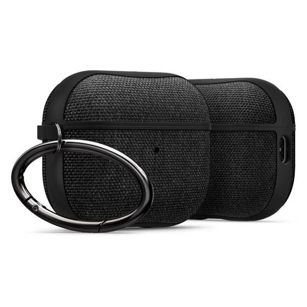 Spigen Urban Fit Case – Polycarbonathülle True-Wireless Kopfhörer, kabelloses Laden, Schlüsselanhänger