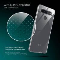 moex Aero Case für LG K51S – Durchsichtige Hülle aus Silikon, Ultra Slim Handyhülle