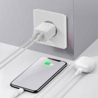 Baseus Netzteil – 2x USB-A Ladegerät für Smartphones und andere Geräte, Compact Serie, 10,5W
