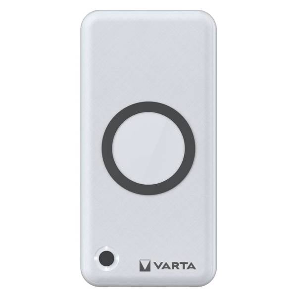 VARTA Powerbank – 2x USB-A + 1x USB-C bidirektional für Smartphones und andere Geräte, mit Qi-Charging, 20000 mAh