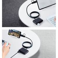 Ugreen USB-Hub CR113 – USB-C und USB-A auf 4x USB-A 3.0, 1 Meter Kabel, Hochgeschwindigkeits-Verbindung