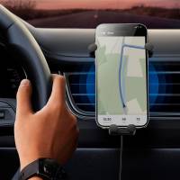 Baseus Autohalterung – Universelle Lüftungsschlitz Halterung für Smartphones, Stable Series + induktives Laden