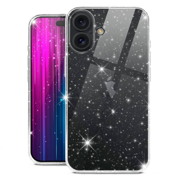 moex Sparky Case iPhone 16 mit Glitzer Design