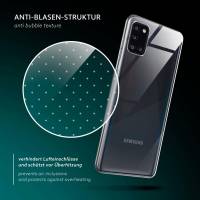 moex Aero Case für Samsung Galaxy A31 – Durchsichtige Hülle aus Silikon, Ultra Slim Handyhülle