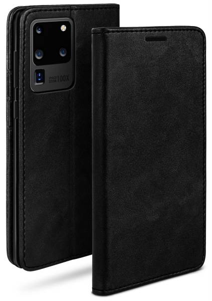 moex Casual Case für Samsung Galaxy S20 Ultra 5G – 360 Grad Schutz Booklet, PU Lederhülle mit Kartenfach