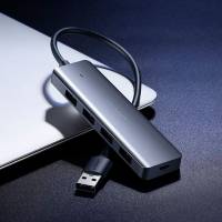 Ugreen USB-Hub – 4x USB-A 3.2 Ports, für Tablets und andere Geräte, Micro-USB Stromanschluss, USB-A Stecker