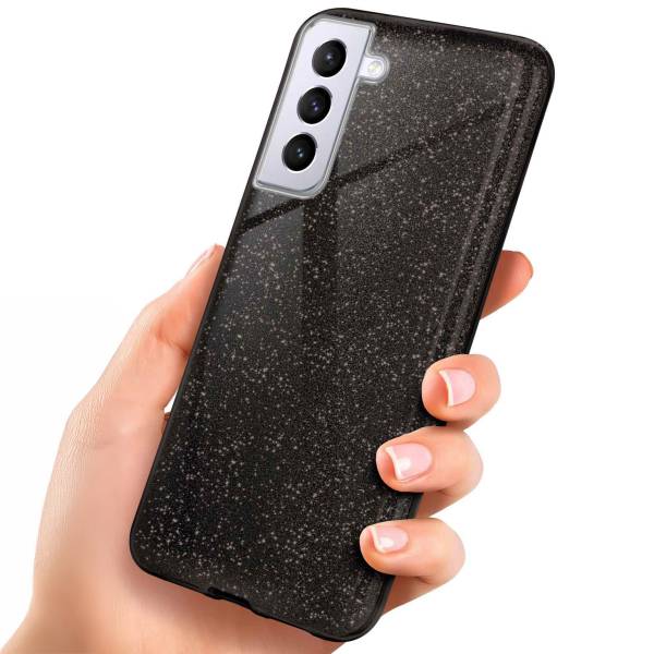 ONEFLOW Glitter Case für Samsung Galaxy S21 Plus – Glitzer Hülle aus TPU, designer Handyhülle