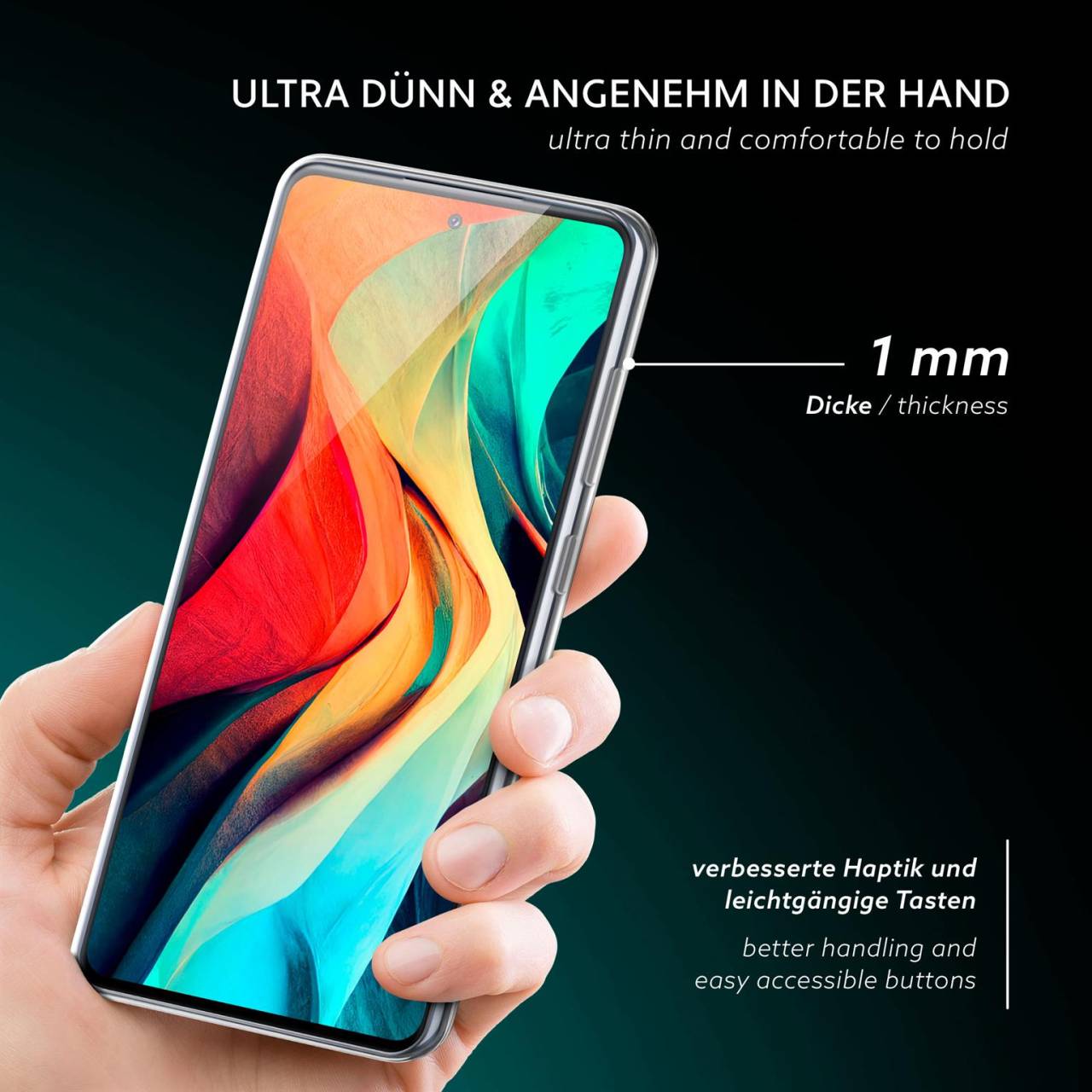 moex Aero Case für Samsung Galaxy S20 FE – Durchsichtige Hülle aus Silikon, Ultra Slim Handyhülle