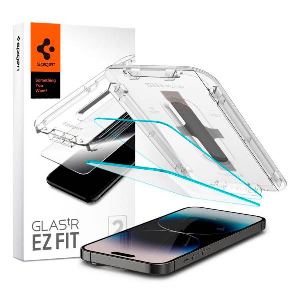Spigen Glas.tR EZ Fit iPhone 14 Pro Max Panzerglas Easy-Fit