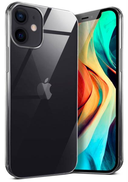 moex Aero Case für Apple iPhone 12 mini – Durchsichtige Hülle aus Silikon, Ultra Slim Handyhülle