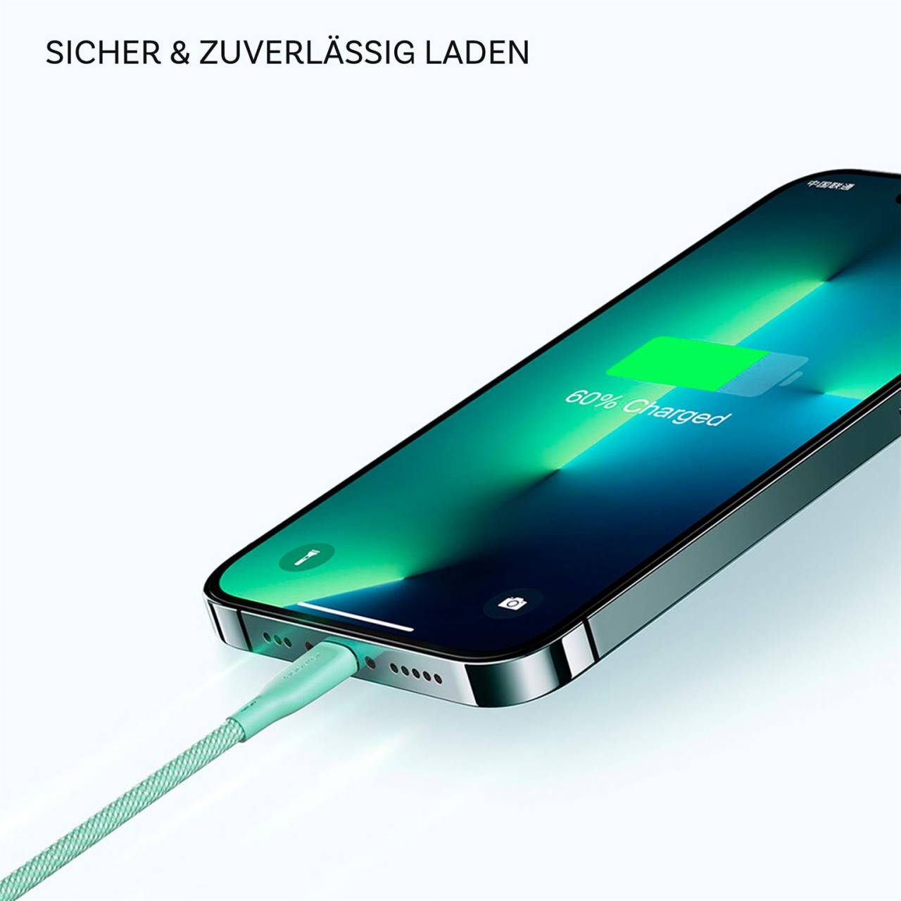 Joyroom Ladekabel – USB-A auf Lightning für iPhone 5 - 14 und iPad Modelle, Multi-Color Serie, 100W, Länge 1 m