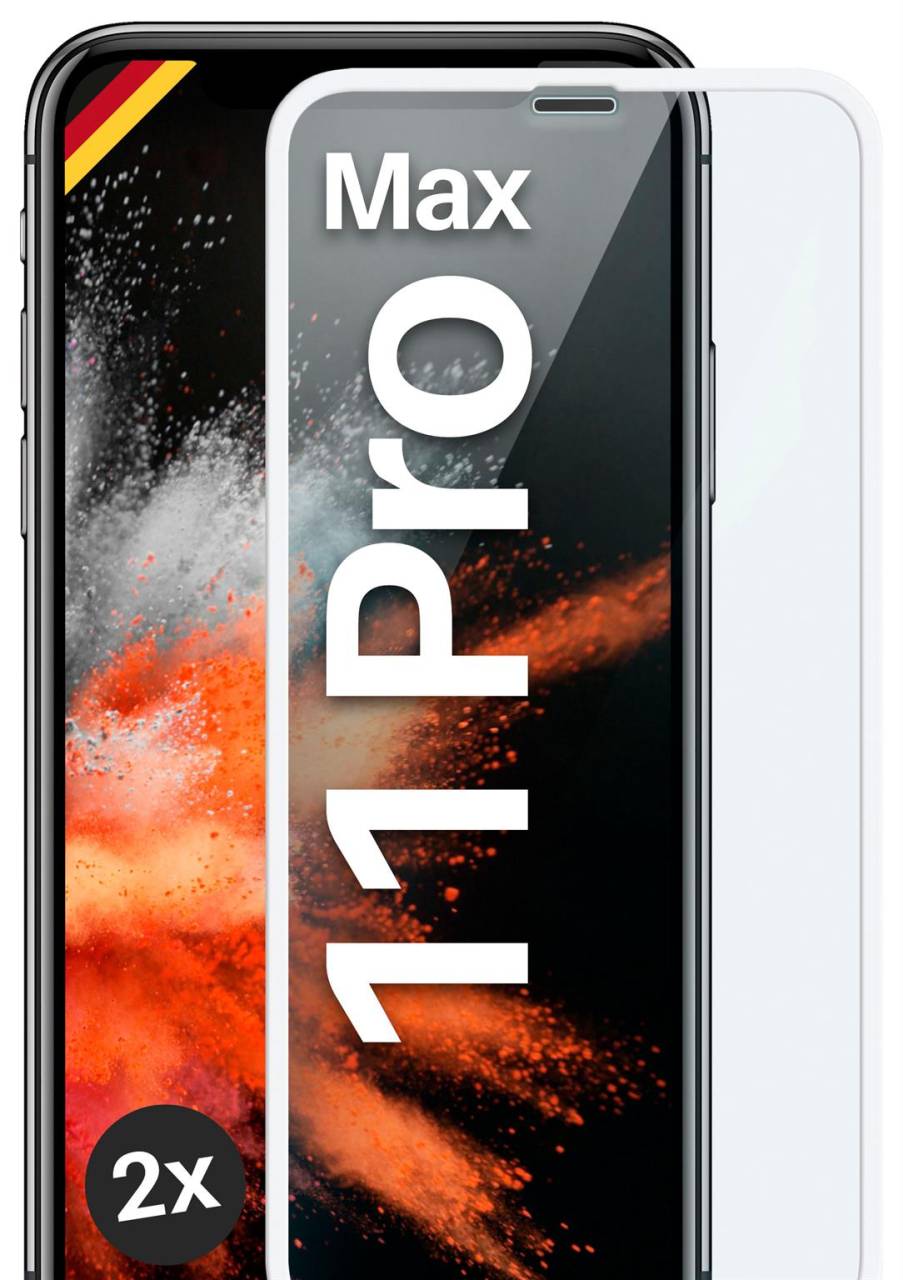 moex CurveProtect für Apple iPhone 11 Pro Max – Full Screen Schutzfolie – Curved 3D Panzerglas