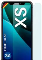 moex FlexProtect Klar für Apple iPhone XS – Schutzfolie für unsichtbaren Displayschutz, Ultra klar