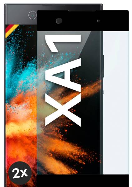 moex CurveProtect für Sony Xperia XA1 – Full Screen Schutzfolie – Curved 3D Panzerglas