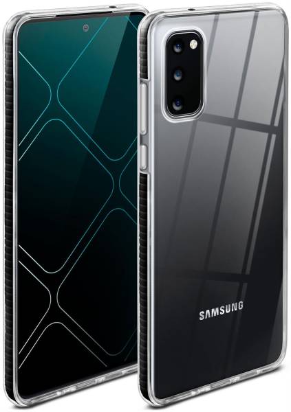 ONEFLOW Cushion Case für Samsung Galaxy S20 – Durchsichtige Hülle aus Silikon mit 3D Kameraschutz