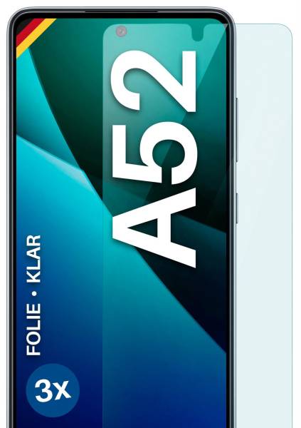 moex FlexProtect Klar für Samsung Galaxy A52 – Schutzfolie für unsichtbaren Displayschutz, Ultra klar