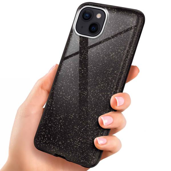 ONEFLOW Glitter Case für Apple iPhone 14 – Glitzer Hülle aus TPU, designer Handyhülle