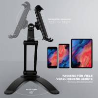 moex Versatile Standing Mount – Tablet und Handy Ständer – Vielseitig nutzbar in Küche, Büro, beim Sport und mehr