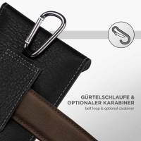ONEFLOW Zeal Case für LG L65 – Handy Gürteltasche aus PU Leder mit Kartenfächern