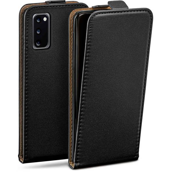 moex Flip Case Samsung Galaxy S20 Klapphülle Leder Optik