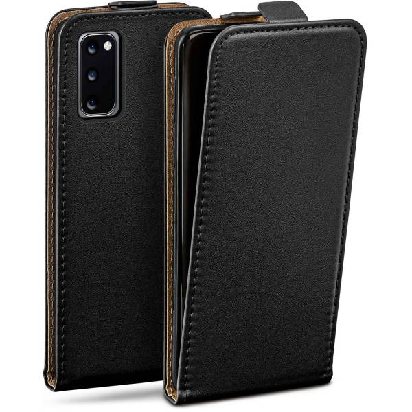 moex Flip Case für Samsung Galaxy S20 – PU Lederhülle mit 360 Grad Schutz, klappbar