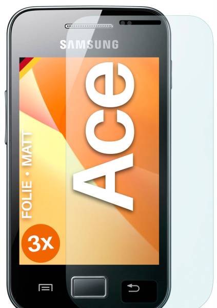 moex FlexProtect Matt für Samsung Galaxy Ace – Anti Reflex Schutzfolie für besten Displayschutz, Matt