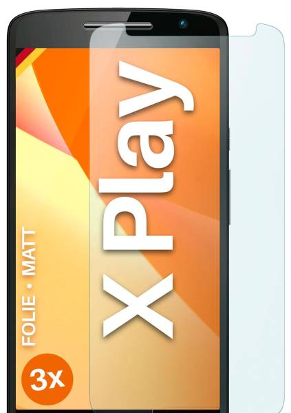 moex FlexProtect Matt für Motorola Moto X Play – Anti Reflex Schutzfolie für besten Displayschutz, Matt