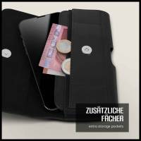 moex Snap Bag für OSCAL FLAT 1C – Handy Gürteltasche aus PU Leder, Quertasche mit Gürtel Clip