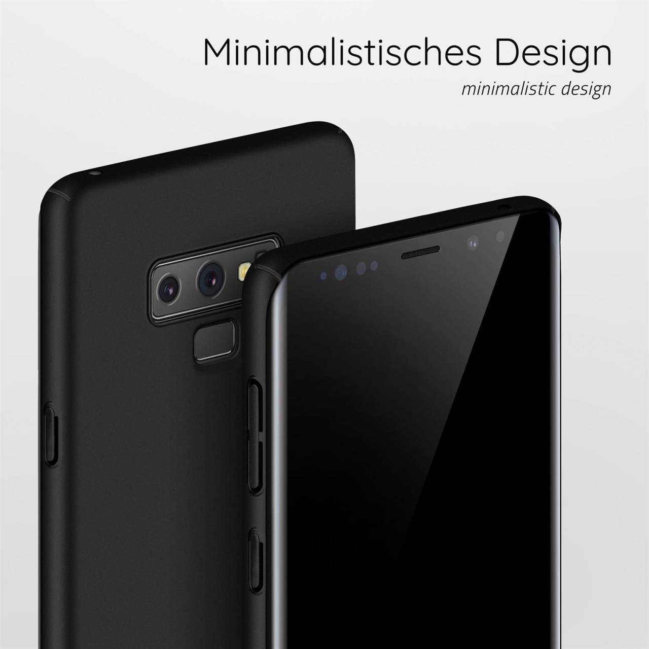 moex Alpha Case für Samsung Galaxy Note 9 – Extrem dünne, minimalistische Hülle in seidenmatt