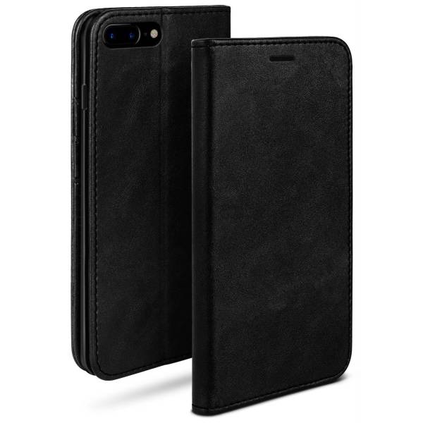 moex Casual Case iPhone 7 Plus Hülle klappbar Leder Optik